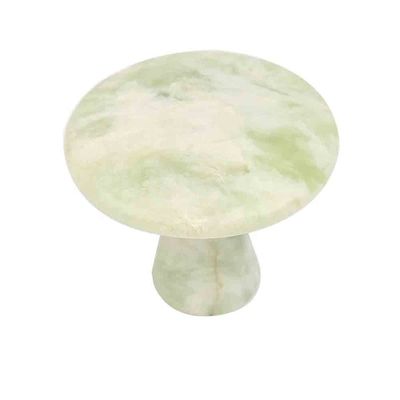 Pedra de massagem em forma de cogumelo verde para massagem de tecidos profundos e modo de massagem relaxante no abkgs-022
