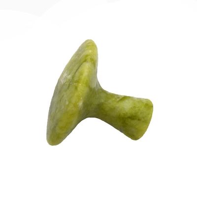 Pedra de massagem em forma de cogumelo verde para massagem de tecidos profundos e modo de massagem relaxante no abkgs-022