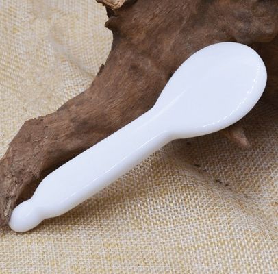 Ferramentas faciais de raspagem de Gua Sha de cerâmica natural para massagista Guasha Corpo Branco de mão