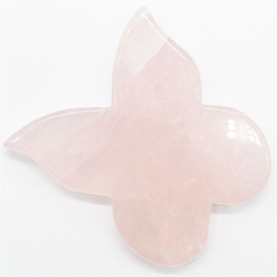 As melhores ferramentas naturais de quartzo rosa Guasha para massagista borboleta Guasha massagista corporal OEM ODM