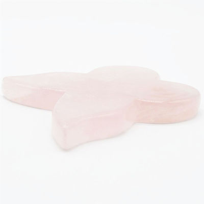 As melhores ferramentas naturais de quartzo rosa Guasha para massagista borboleta Guasha massagista corporal OEM ODM