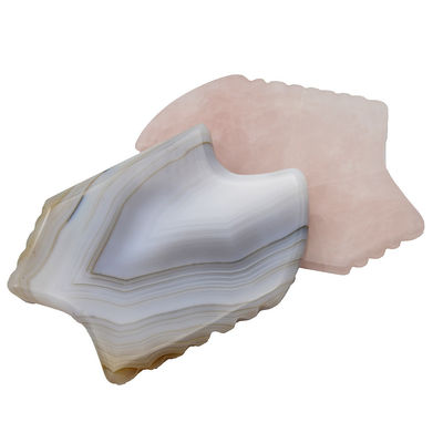 Elimine as rugas diretamente com Agate Cinzento Guasha Quartz Rosa Gua Sha Ferramentas de Escrava Massagem Obsidiana Gua Sha Pedra
