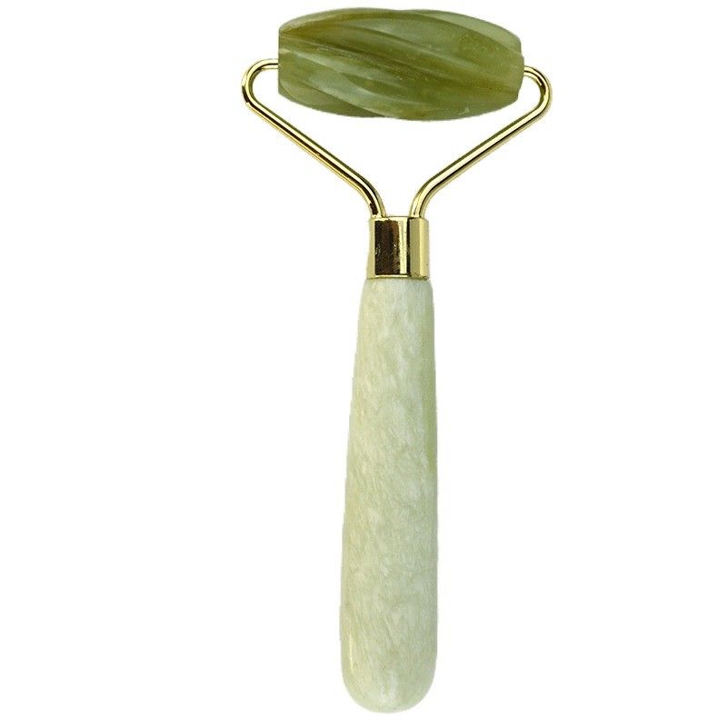 Equipamento de massagem facial 100% natural Xiuyan Green Jade Roller Facial Jade Stone Eye Massage Ice Roller para ferramentas de massagem