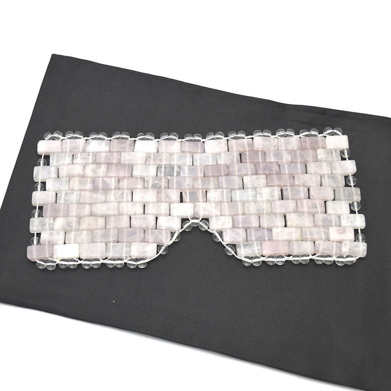 Máskara facial de jade natural de estilo personalizável para beleza e rosa Quartz Face Eye Mask