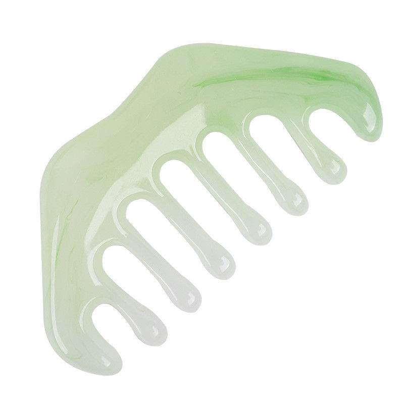 ISO9001 Certificado Resina Gua Sha Massager Comb para Cuidados Capilares e Terapia de Acupuntura cera de abelha