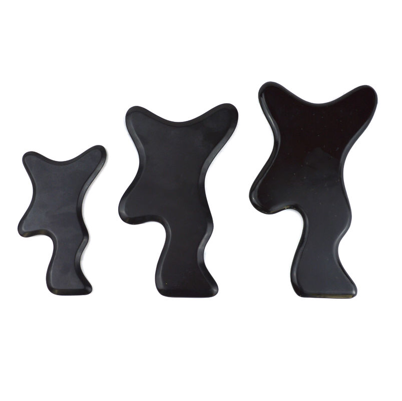Descubra o poder da Pedra Bian Negra Gua Sha Ferramentas de massagem corporal para beleza e relaxamento