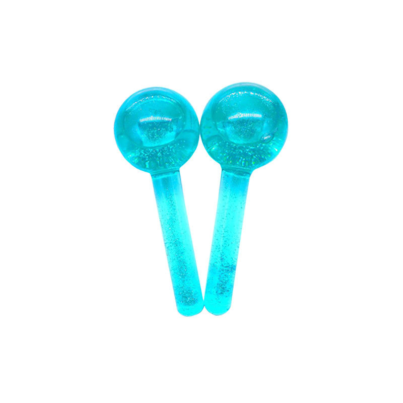 Ferramenta de massagem facial antienvelhecimento Glóbulos de gelo Brilhantes para resfriar rosto Pescoço e olhos Apertar a pele Borosilicato de vidro