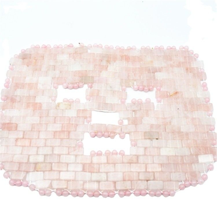 Logotipo personalizado Beleza Natural Máscara de Pedra de Jade Rosa Rosa Quartzo Deusa Máscara Facial Máscara Facial