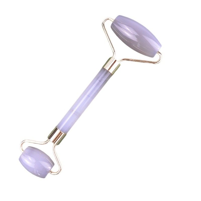 Agate natural Facial Jade Roller Gua Sha Massager para a pele do rosto Ferramentas de beleza Anti-envelhecimento Função Massagem muscular