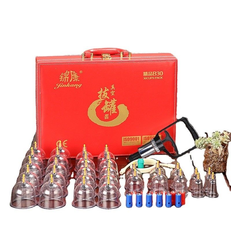 Ferramentas de massagem Vaso de vácuo Cupping Set chinês Aspirado Pressão negativa Cupping Terapia para dor muscular celulite