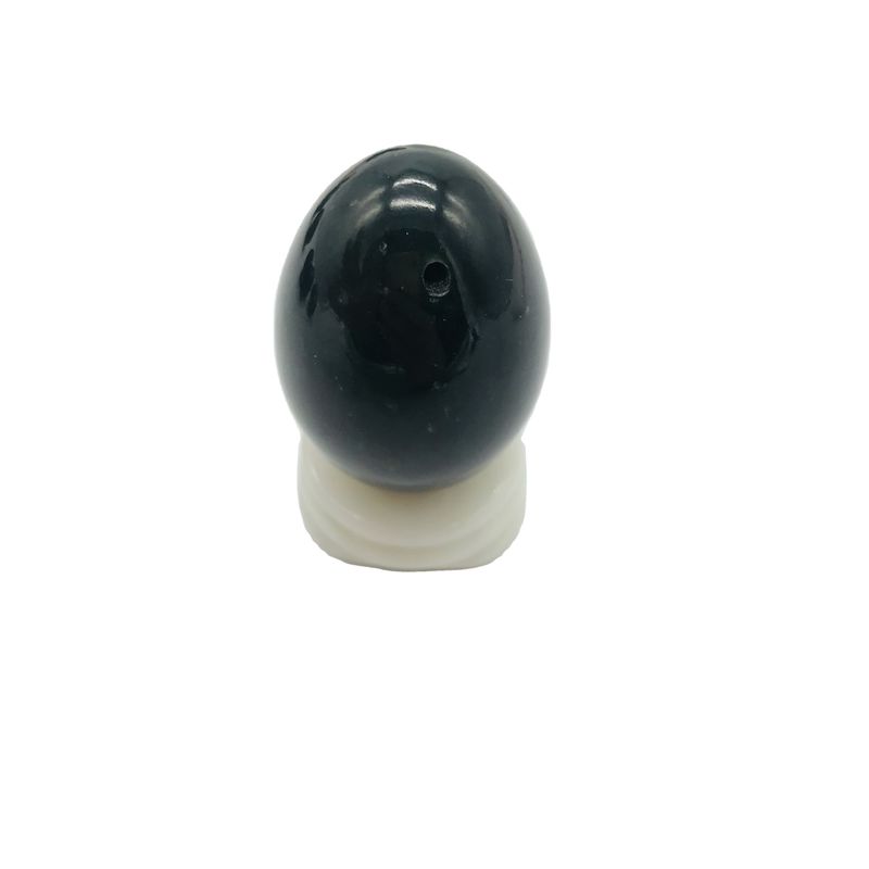 Certificado Nefrite Verde Jade Yoni ovos para mulheres Kegel Feito em 43 * 30mm Tamanho característica regional