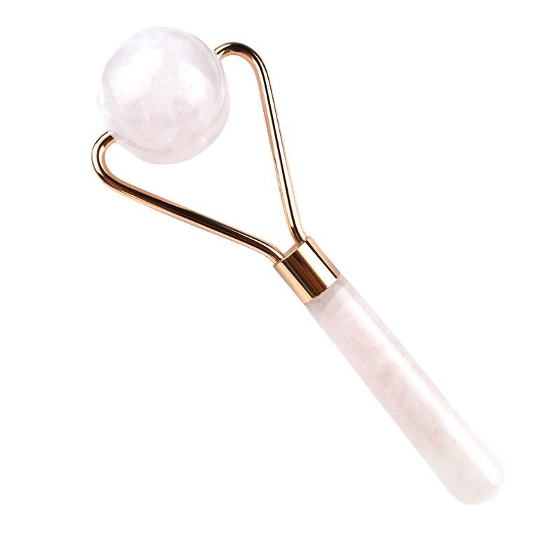 Quartz Rosa Facial Gua Sha Roller e Pedra Natural raspando Placa Seu segredo para uma massagem facial relaxante