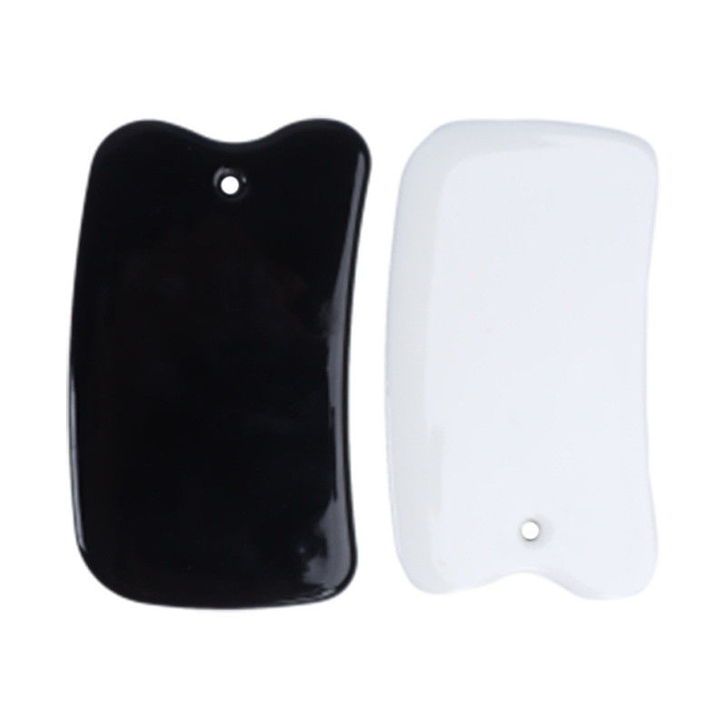 Tabela de raspagem de corpo de vidro preto-cerâmica A solução perfeita para massagem facial