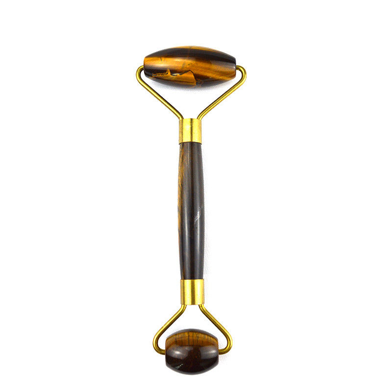 100% Massas Faciais Naturais Guasha Ferramenta de Massagem de Olho Apertado Jade Gua Sha Roller Para o Rosto para Apertar a Área dos Olhos