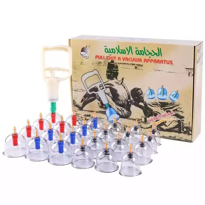 Kit de Vacuum e Cupping Therapy Kit Manual Ventouse descartável Hijama Cupping Set 24 peças 39*27*8cm 80*42*56.5cm 20 caixas/caixa