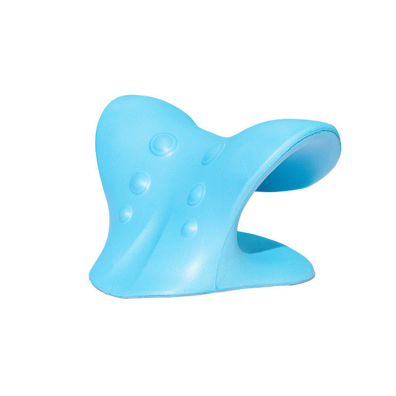 Ferramenta multifuncional de massagem do pescoço almofada cervical em forma de C com gravidade pressão dos dedos e tração do ombro