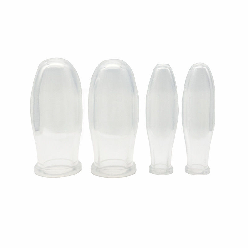 4pcs Design Transparente Kit de Cupping Facial de silicone para vácuo Terapia de silicone Massagista corpo Cupping Set melhorar o corpo
