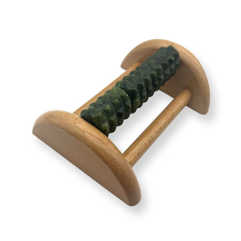 Massagista de pés de jade 14*12,8*5,2cm Xiuyan Jade Massage Roller ferramenta de massagem de sola portátil