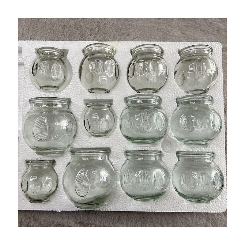 Dimensão personalizada 12pcs Cupping Glass Massage Cupping Therapy Set Cupping Therapy Dispositivo Massage Glass Fire