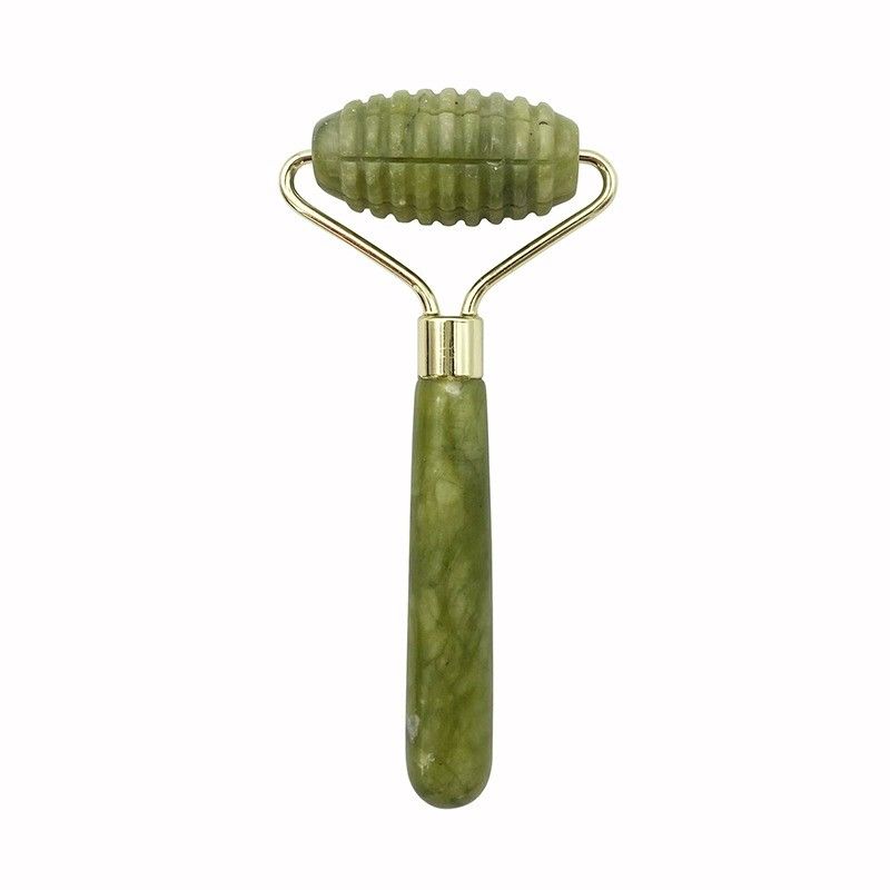 Melhor Vendedor Natural Xiuyan Jade Facial Roller 100% Natural Jade Massager para massagem facial e beleza