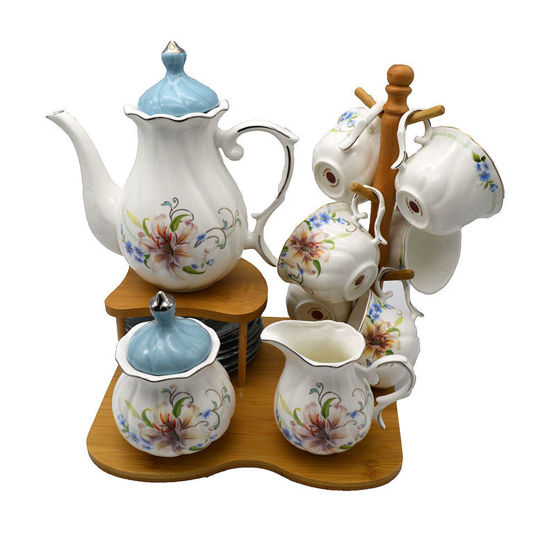 Encantador Teatro de Teado de Porcelana Chinesa em Cor Branca Perfeito para Presentes de Casamento 23*22/15*10/6.5*14.5/11*12.5cm