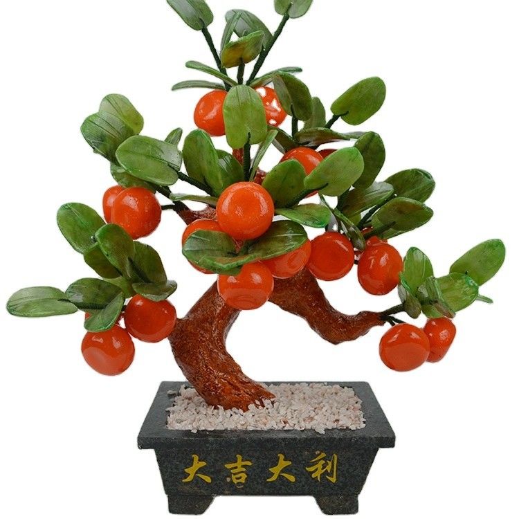 Decorações únicas de pedra de jade Fengshui Ideal para decoração doméstica de alta qualidade