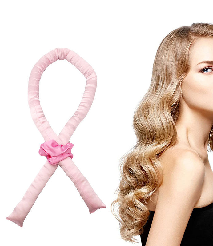 Roller de seda macia para o cabelo, roller de cabelo livre de calor, roller de cabelo para cabelo comprido