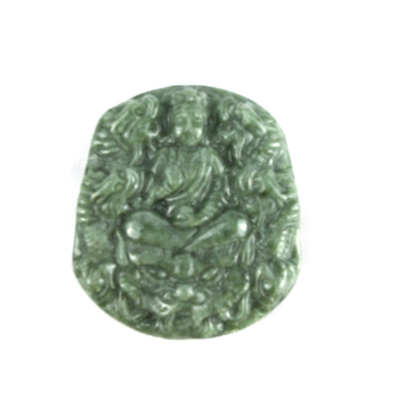 Jade Esmeralda Imortal Bodhisattva Dragon Pendant Necklace Ornamentos Figura tradicional chinesa com característica regional