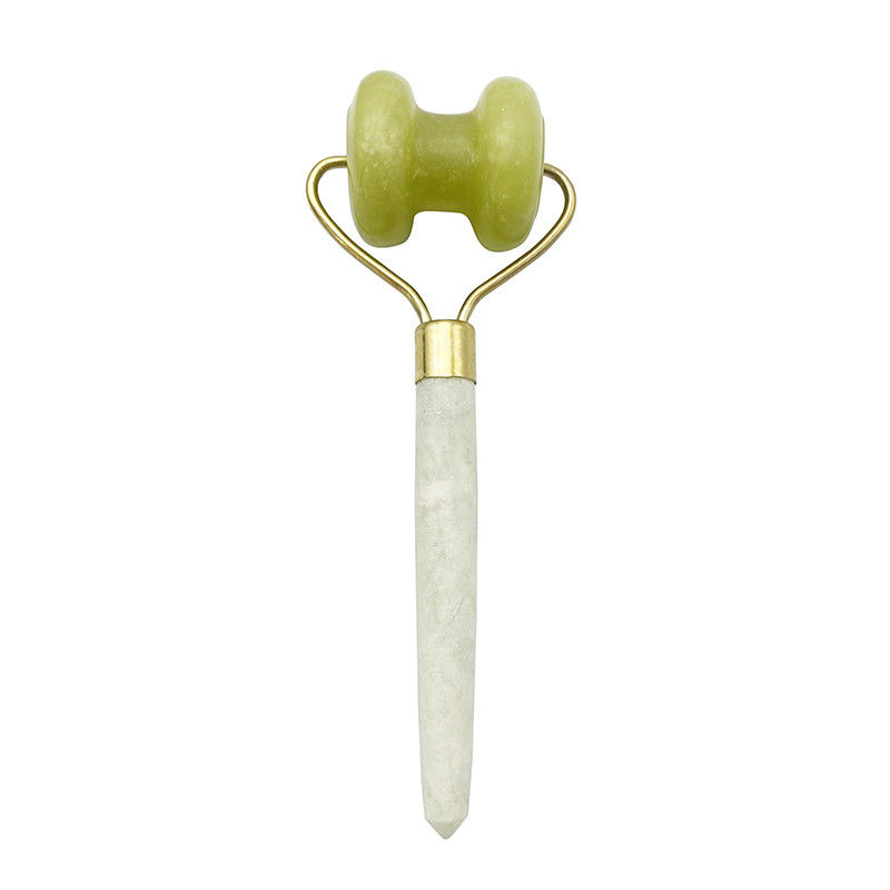 Supostamente Xiuyan Jade Massage Roller para o aperto da pele facial e redução de círculos escuros