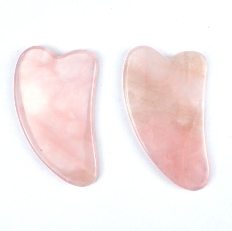 Escrava de Gua Sha de Jade Natural portátil para massagem facial e cuidados de beleza