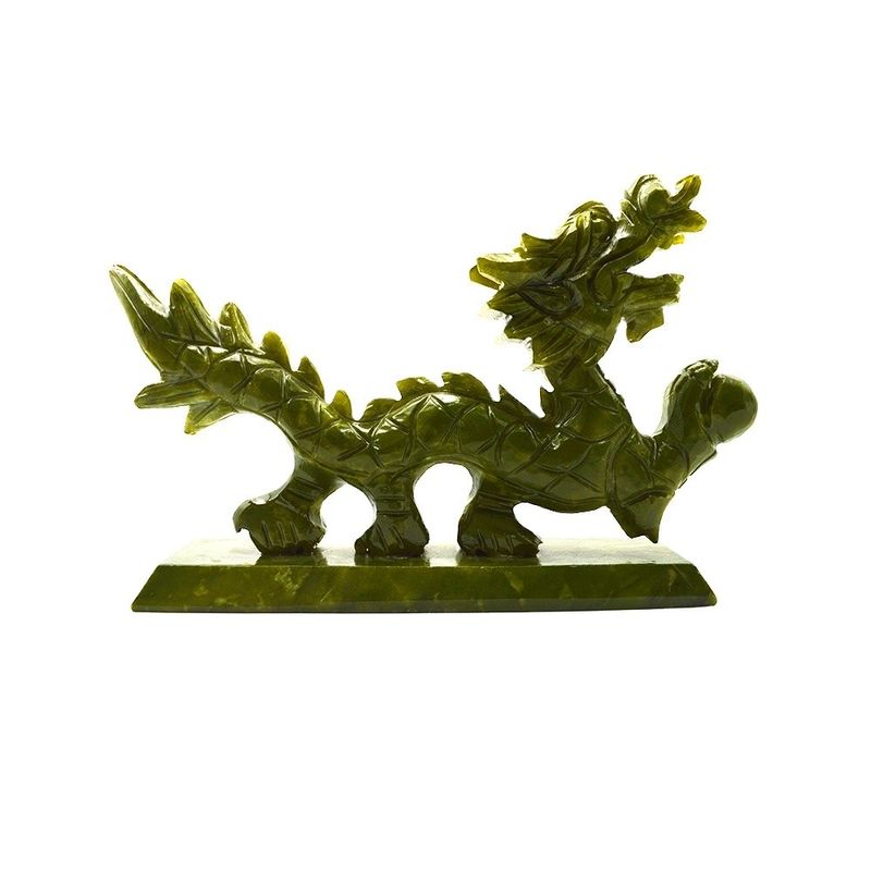 Jade Crafts Engraving Carving Tipo de inspiração asiática Jadeite estátua para colecionáveis únicos