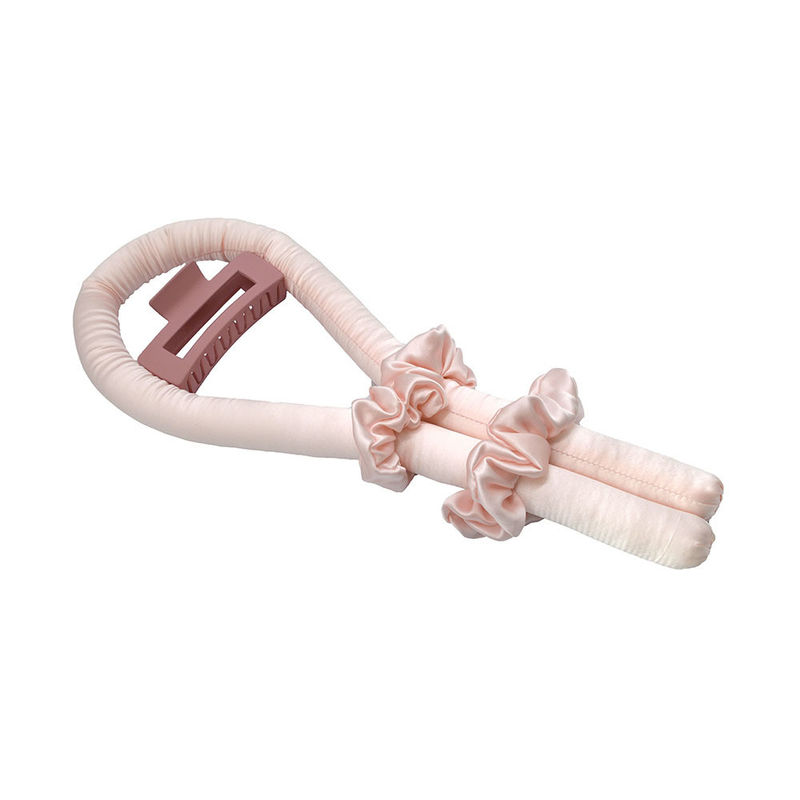 Curva de cabelo de seda Curva de cabelo de rolos Curva de fita de curva Scrunchies conjunto para curva de cabelo 100% pura seda de amoras e logotipo aceitável