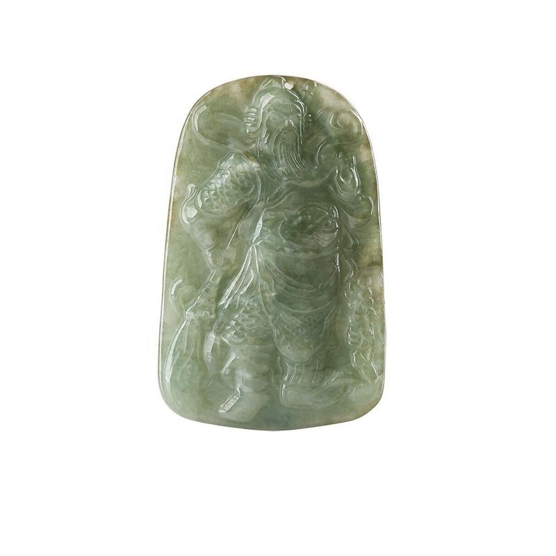 2024 Jadeite Guan Yin Pendente da Misericórdia Budismo Tropas Valentes Colar Moda Jóias Para Dama Gravura Tipo de escultura