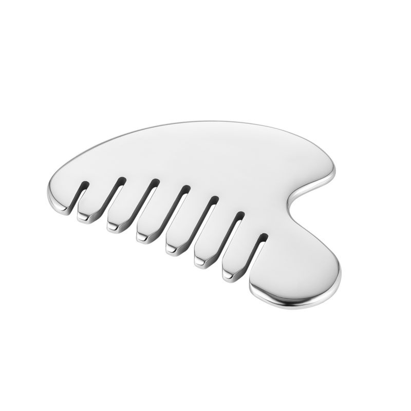 Aço inoxidável Gua Sha Pedra Massagista de cabeça para ferramentas de massagem corporal e salão de beleza de saúde do cabelo