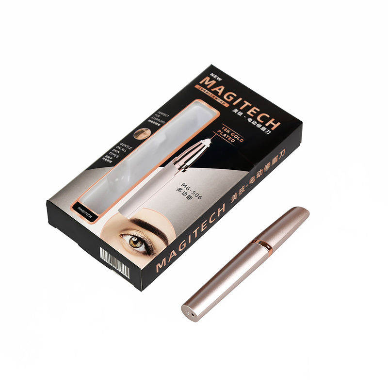 Recarregável faca de sobrancelha de mulher Trimmer de sobrancelhas de senhora elétrico com tamanho personalizado e 0,09kg de peso