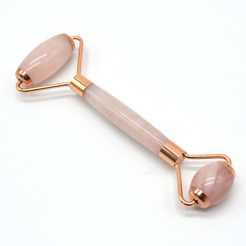 Saúde e Beleza Rosa Quartz Jade Guasha Roller de Massagem Antirrugas Jade Roller Gua Sha para melhorar a rotina de cuidados com a pele