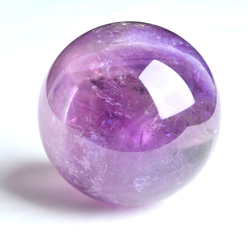 3-5/Appect Natural Ametista Esfera Fengshui Decoração Esfera de pedra preciosa para casa e escritório decoração