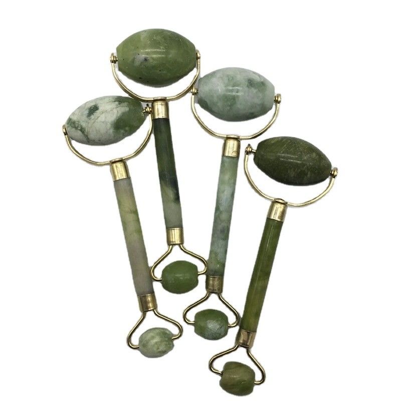 Massagem Jade Gua Sha Roller de gelo para o rosto Pedra Natural Xiuyan Jade Guasha Roller