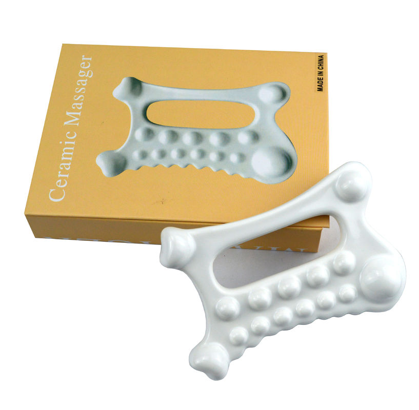 Logotipo personalizado Disponível Produto de Beleza Coreano Rosto Pele Cabeça Cabeça Cabeça Mão Pés Ferramenta de Cuidados de Saúde Cerâmica Guasha Massager