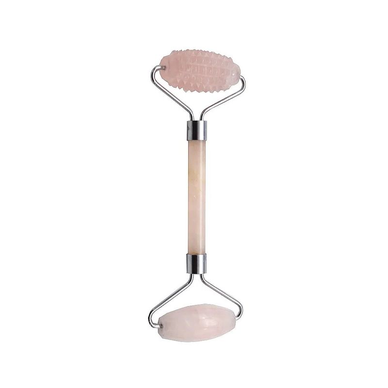 Roller de Massagem Facial de Quartz Rosa Gua Sha A Última Ferramenta de Cuidados da Pele para Amantes de Pedras Naturais