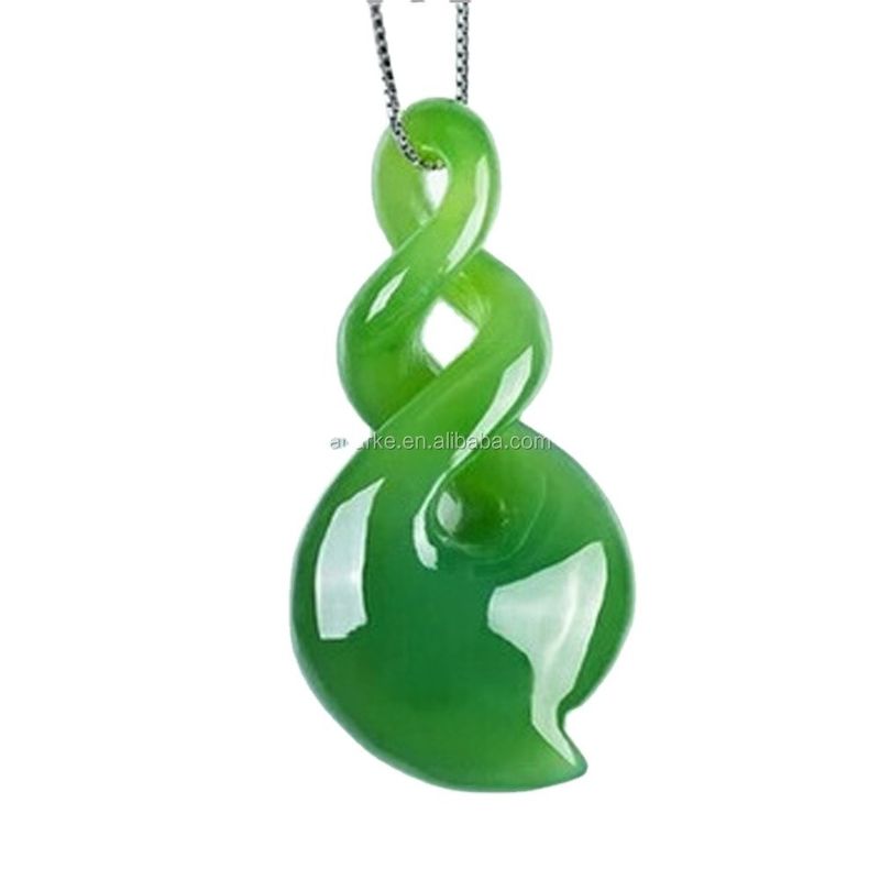 Pedras de cristal verde HETIAN Nefrite Colar esculpido Jade Joias de Amantes PORTABLE Design 100% charme natural Pendente para Homens