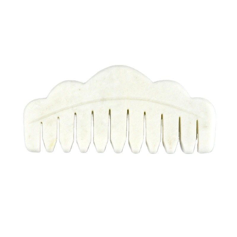 Logotipo personalizado Disponíveld e 2024 Chinês Natural Jade Branco Gua Sha raspando Pincel Guasha Pedra cabeça Spa massagista raspando