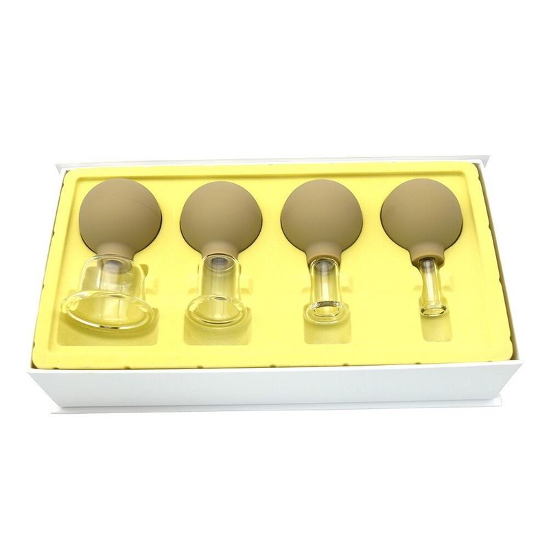 96mm de altura chinês tradicional vidro Cupping massagem terapia de vácuo equipamento de cupping conjunto Kit para costas ombro perna corpo