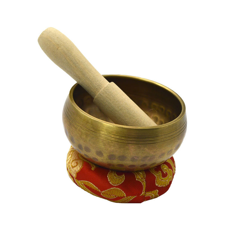 Taça de canto do Nepal de latão natural para meditação e ioga