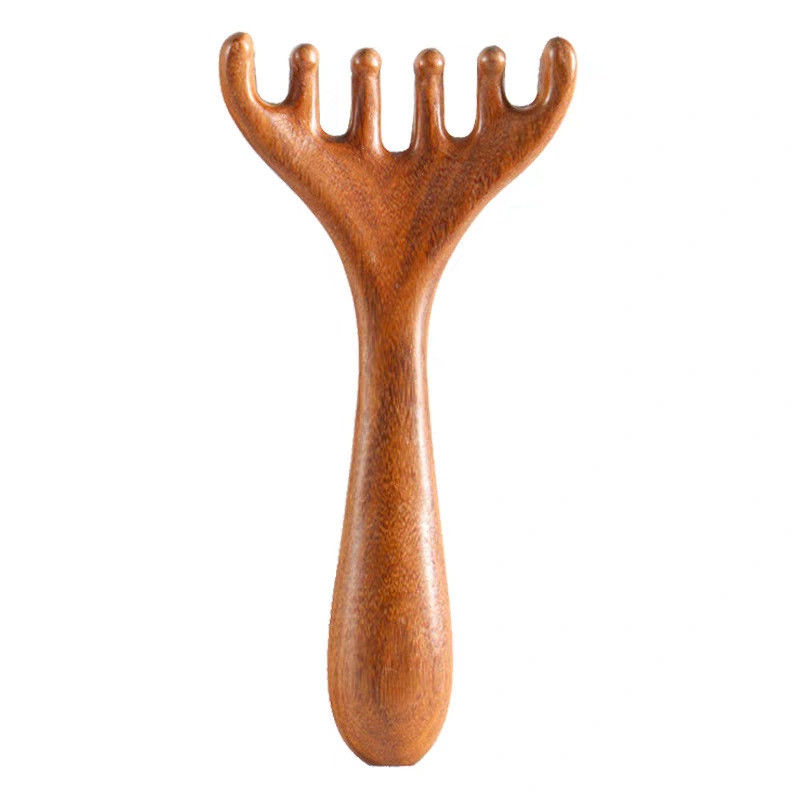 Desbloqueia a tua beleza Cervo Corno Forma Caldelho Meridiano Massagista Cabeça Gua Sha Massagem Pente Para relaxamento do rosto e corpo