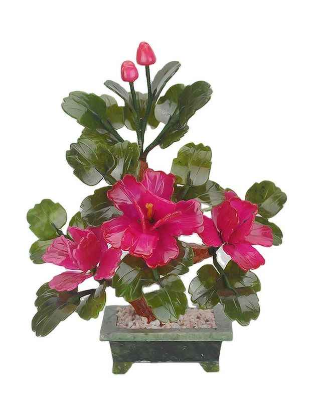Acrescente um toque de elegância à sua casa com 3 flores de peônia e plantas naturais de jade