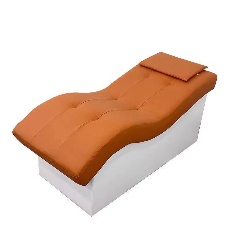 Material personalizável e de couro Cama de lavagem de cabelo simples para salão de beleza Massagem Spa Cuidados de saúde Fisioterapia OEM/ODM