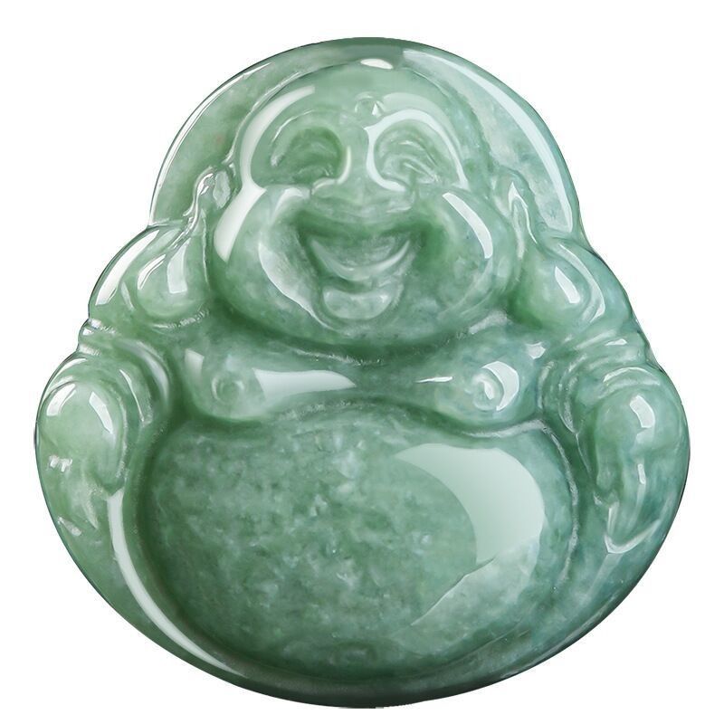 Arte colecionável de alta classe Buda de jade esculpido Jadeite Buda Pendente para tema do colar