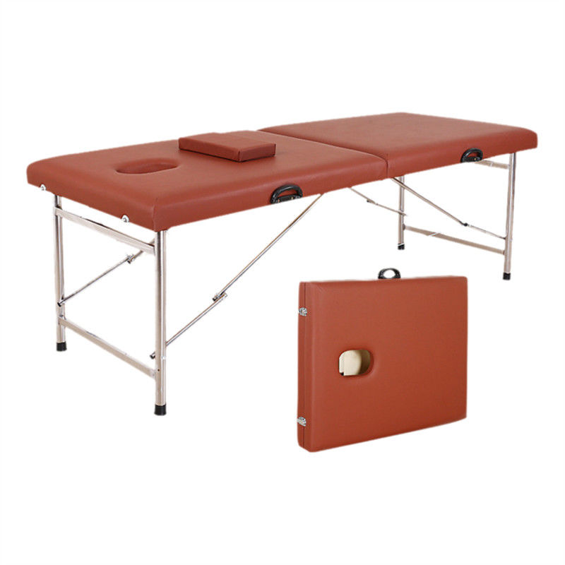 Mesa de massagem de salão de beleza de spa cama dobrável portátil com design simples multifuncional e saco de armazenamento incluído