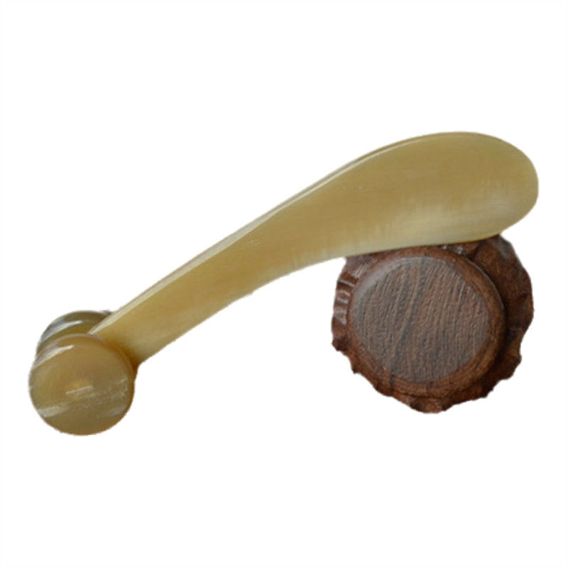 Yak Horn Gua Sha Board Bull Horn Body Massager Roller de Cuidados da Pele para área de massagem de corpo inteiro